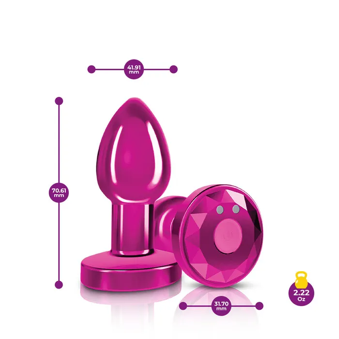 Viben Male Sex Toys Cheeky Charms Rechargeable Vibrating Metal Butt Plug With Remote Control Pink Small Viben Male Sex Toys Cheeky Charms Rechargeable Vibrating Metal Butt Plug With Remote Control Pink Small