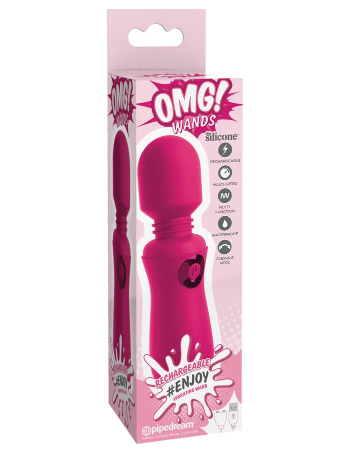 Vibrators Omg Wands Enjoy Rechargeable Vibrating Wand Fuchsia Pipedream Vibrators Omg Wands Enjoy Rechargeable Vibrating Wand Fuchsia Pipedream