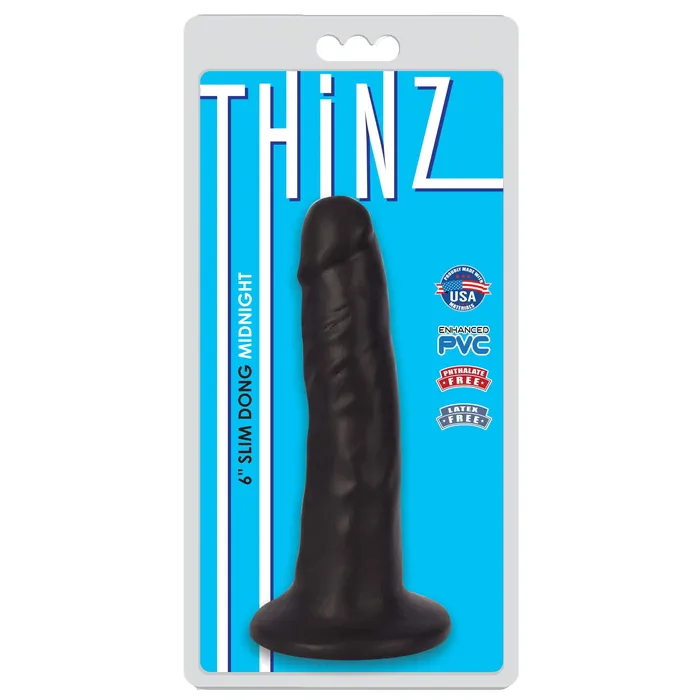 6 Slim Dildo Midnight THINZ Dildos