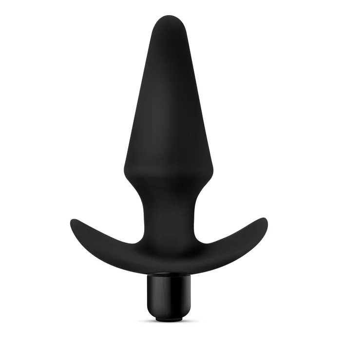 Blush Anal Anal Adventures Platinum Silicone Vibrating Plug Black