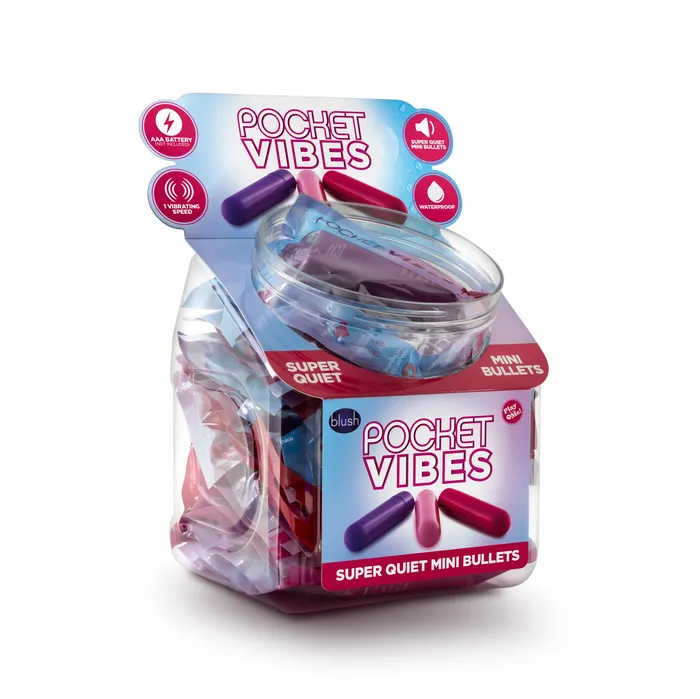 Blush Couples Play With Me Pocket Vibes Fish Bowl 36 Pieces