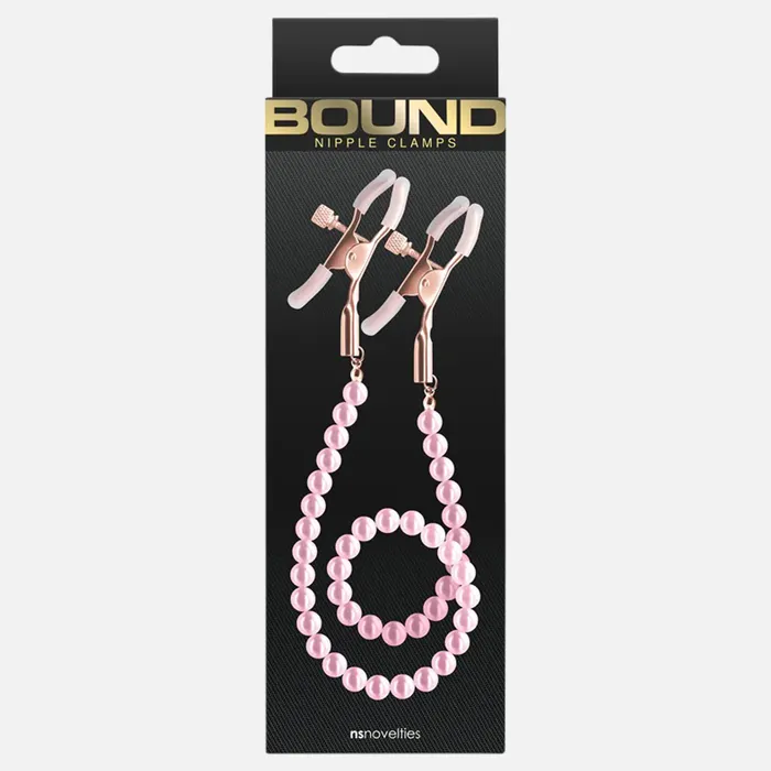 Bound Nipple Clamps DC1 Pink NS Novelties Vibrators