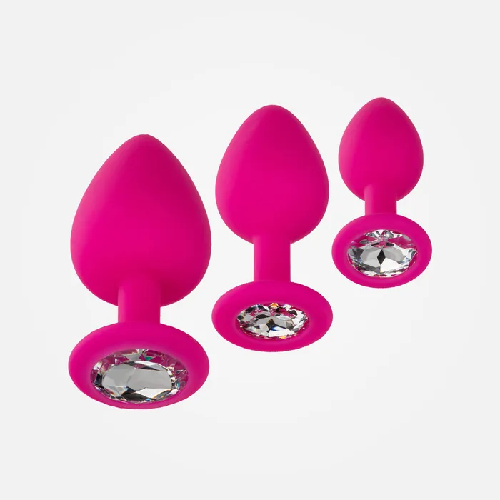 CalExotics Anal Cheeky Gems Pink 3 piece set Anal Training Kit