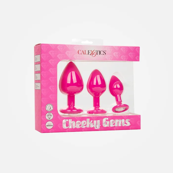 CalExotics Anal Cheeky Gems Pink 3 piece set Anal Training Kit CalExotics Anal Cheeky Gems Pink 3 piece set Anal Training Kit