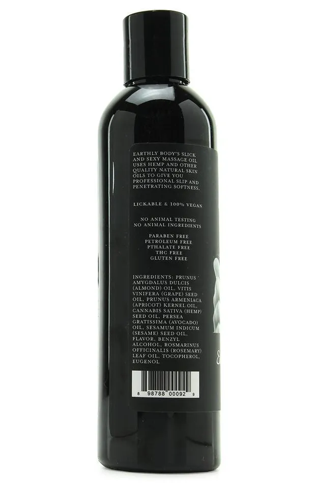 Couples Pink Cherry Edible Massage Oil 8oz236ml in Vanilla