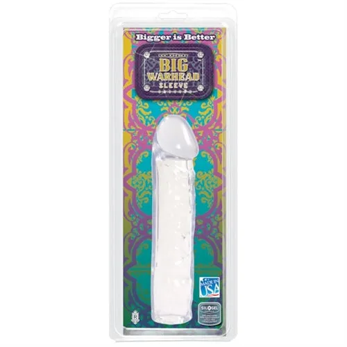 Doc Johnson Male Sex Toys Big Warhead Sleeve Clear
