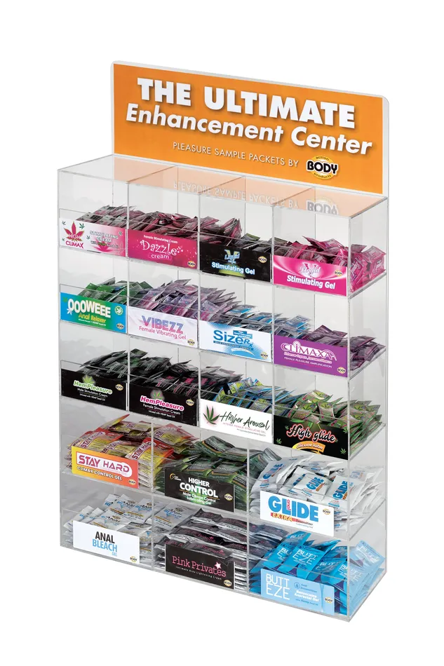 Enhancers Body Action Arcrylic Sample Display 18 Sample Pack Display Enhancers Body Action Arcrylic Sample Display 18 Sample Pack Display
