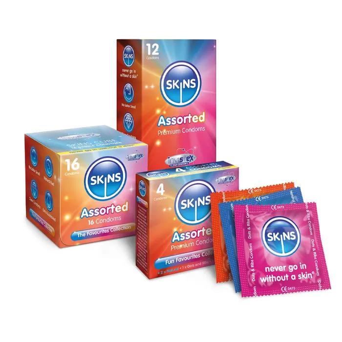 Enhancers Skins Skins Condoms Assorted 4 Pack