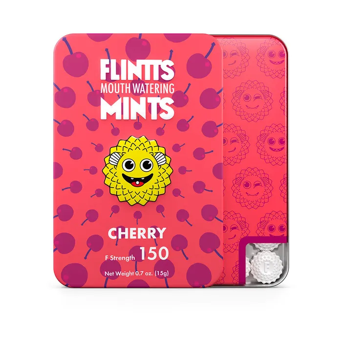 Flintts Mouth Watering Mints Cherry FStrength 150 Flintts Mints Vibrators