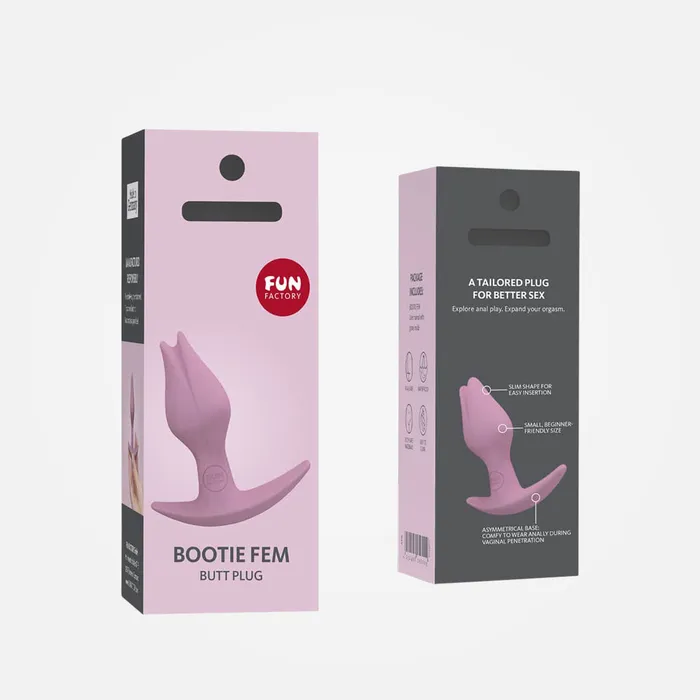 Fun Factory Male Sex Toys Bootie FEM Pink NonVibrating Anal Plug with TBar Base Fun Factory Male Sex Toys Bootie FEM Pink NonVibrating Anal Plug with TBar Base