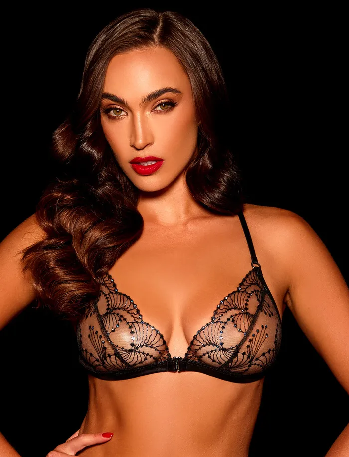 Honey Birdette Anal Noelle Black Bralette