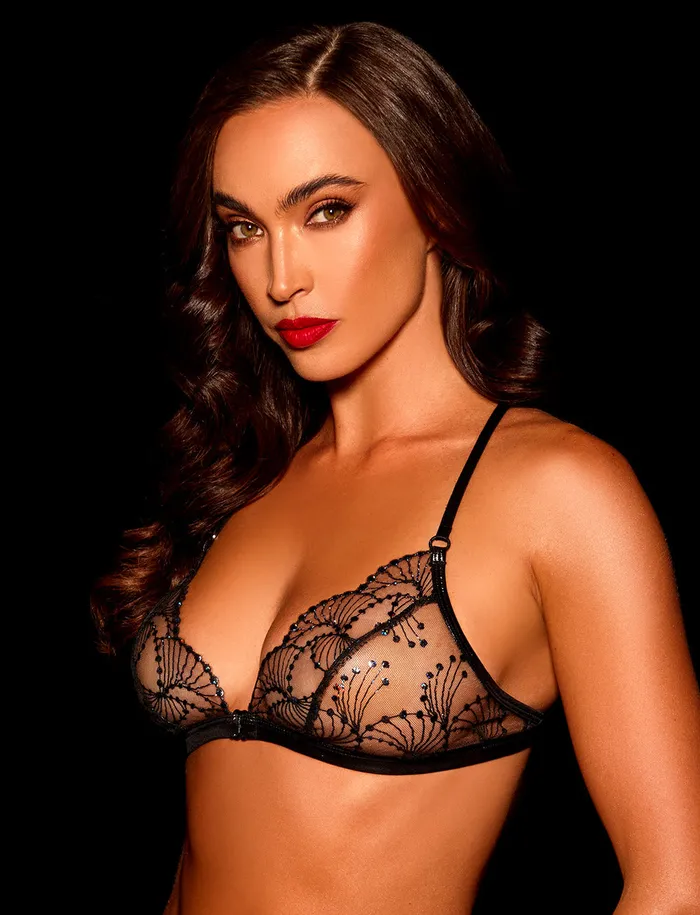 Honey Birdette Anal Noelle Black Bralette