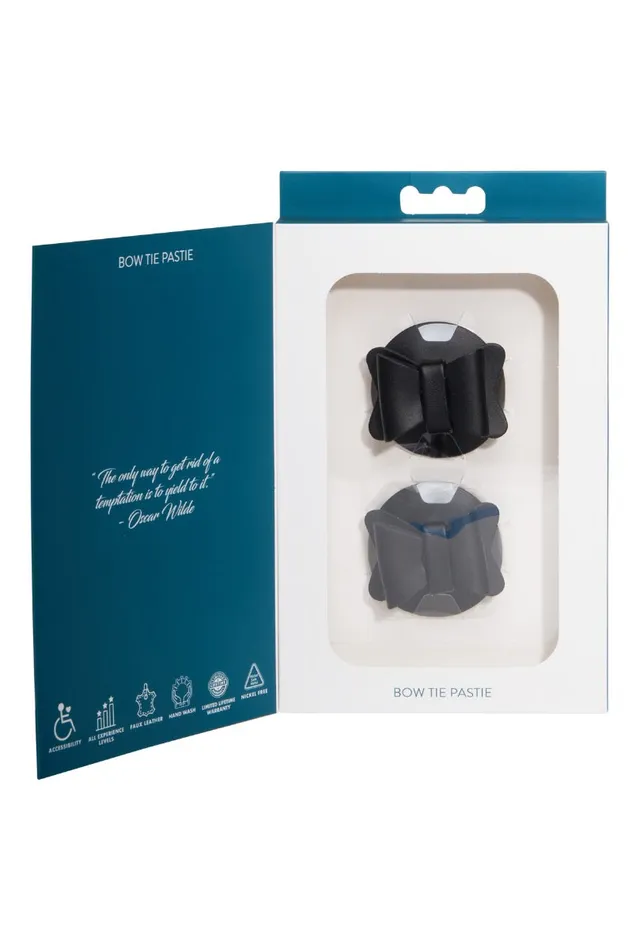 ItsForMyFriend Couples Sportsheets Sincerely Bow Tie Faux Leather Nipple Pasties ItsForMyFriend Couples Sportsheets Sincerely Bow Tie Faux Leather Nipple Pasties