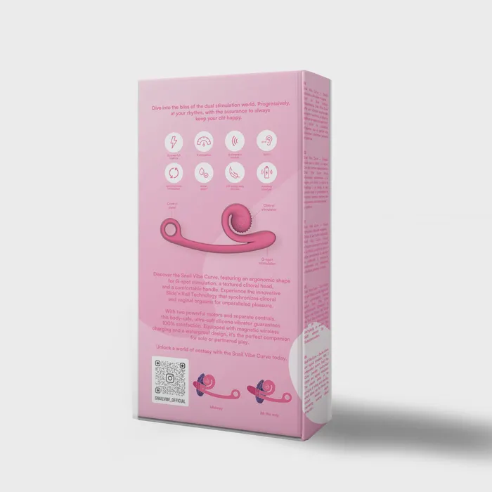 ItsForMyFriend Snail Vibe Curve Pink Vibrators