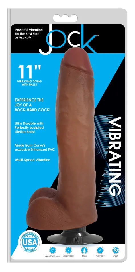 JOCK 11 VIBRATING DILDO WITH BALLSLATTE Jock Female Sex Toys JOCK 11 VIBRATING DILDO WITH BALLSLATTE Jock Female Sex Toys