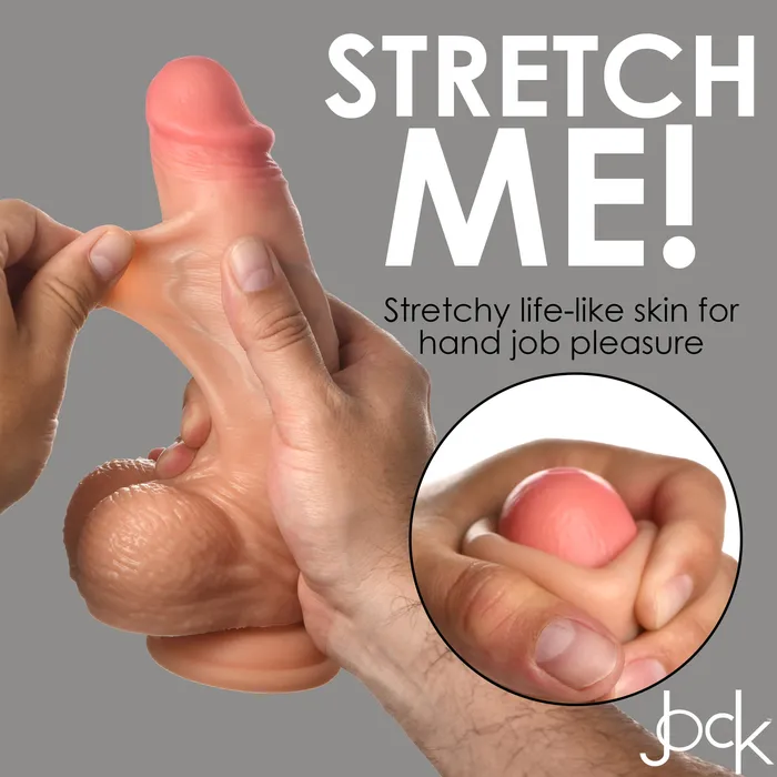 Jock 8 Real Skin silicone dildo with balls Jock Dildos Jock 8 Real Skin silicone dildo with balls Jock Dildos