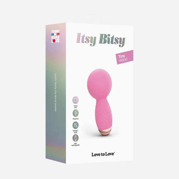 Love to Love Itsy Bitsy Wand Vibrator Pink Passion Vibrators Love to Love Itsy Bitsy Wand Vibrator Pink Passion Vibrators