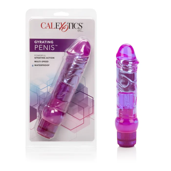 Male Sex Toys CalExotics Waterproof Crystalessence Gyrating Penis