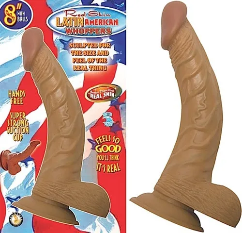 Nasstoys Latin American Whoppers 8in With BallsLatin Female Sex Toys