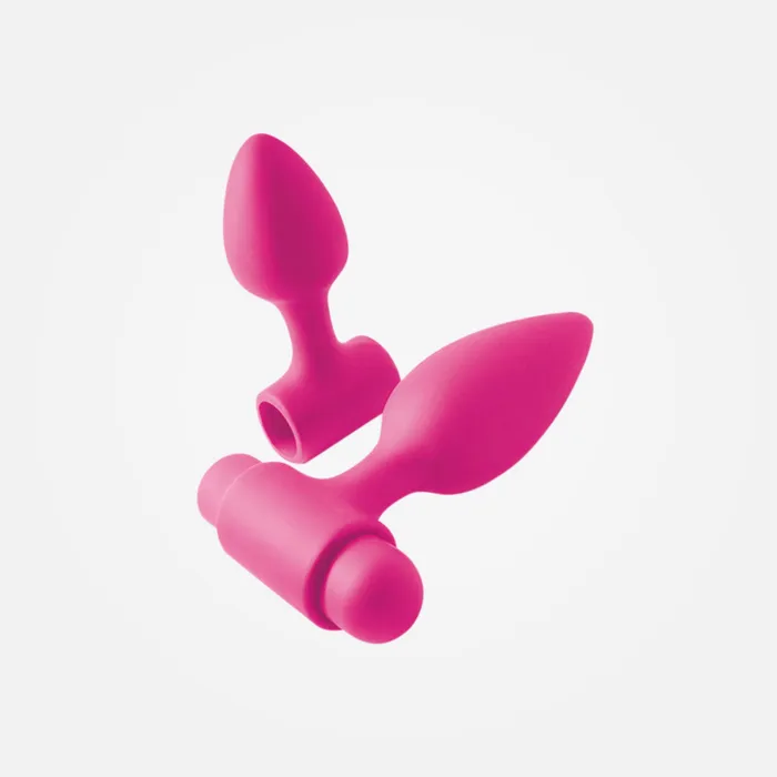NS Novelties Male Sex Toys INYA VibesOSpades Vibrating Anal Plugs with Removeable Bullet Set of 2 NS Novelties Male Sex Toys INYA VibesOSpades Vibrating Anal Plugs with Removeable Bullet Set of 2