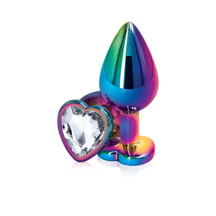 nsnovelties Rear Assets Multicolor Heart Medium Clear Anal