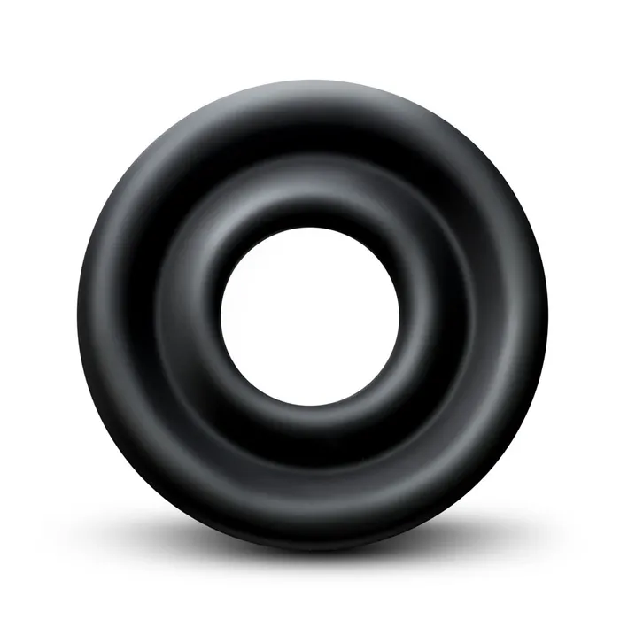 Performance Silicone Pump Sleeve Large Black Blush Male Sex Toys