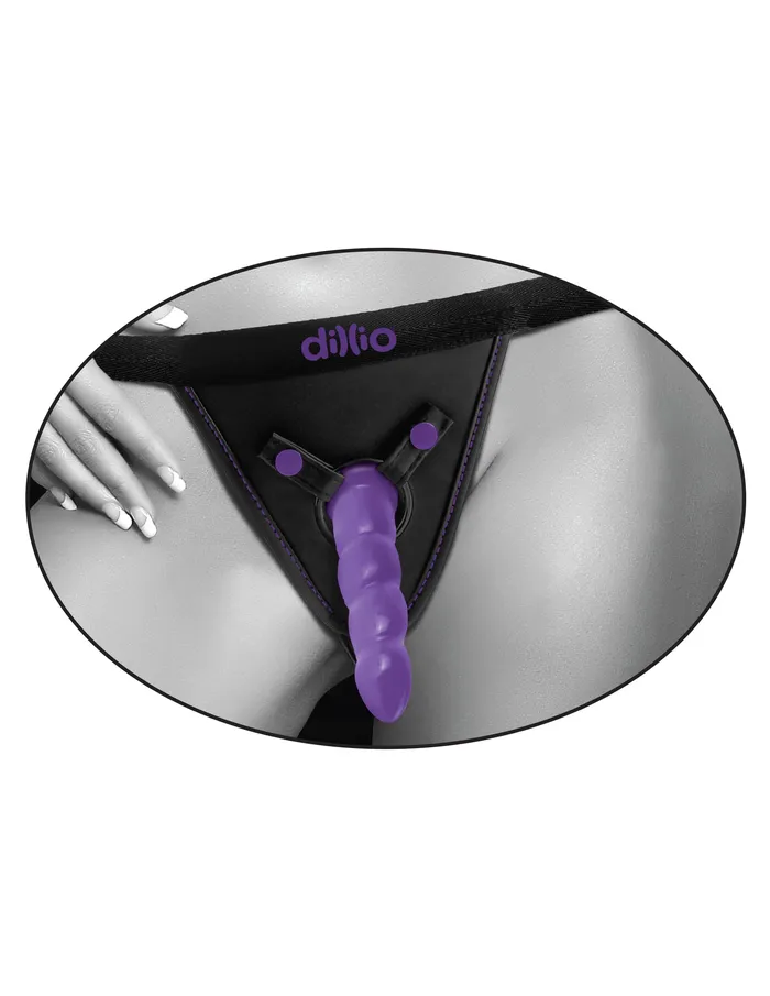 Pipedream Dillio Purple Perfect Fit Harness Female Sex Toys
