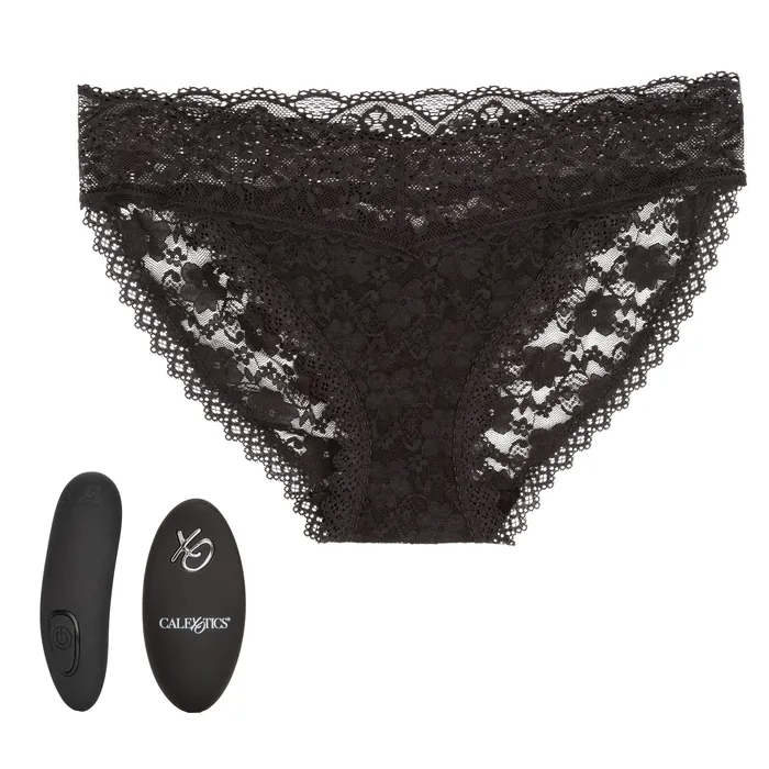 Remote Control Lace Panty Set Sm CalExotics Female Sex Toys