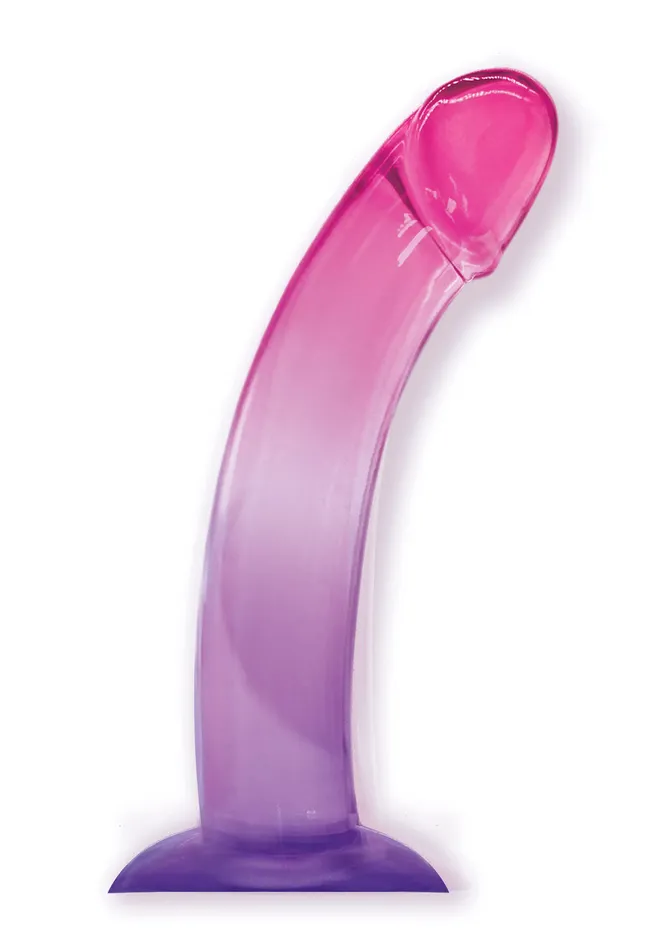 Shades 825 Smoothie Jelly Tpr Gradient Dong Purple and Pink Icon Brands Dildos