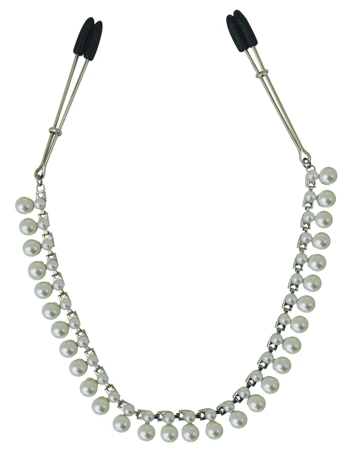 Sincerely Pearl Chain Nipple Clips 2024 Holiday Sale Specials Nipple Clitoral Toys