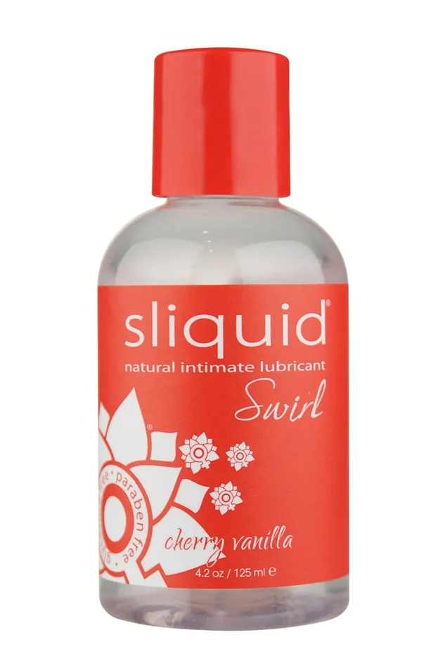Sliquid Dildos Naturals Swirl Cherry Vanilla 42 Fl Oz 124 ml