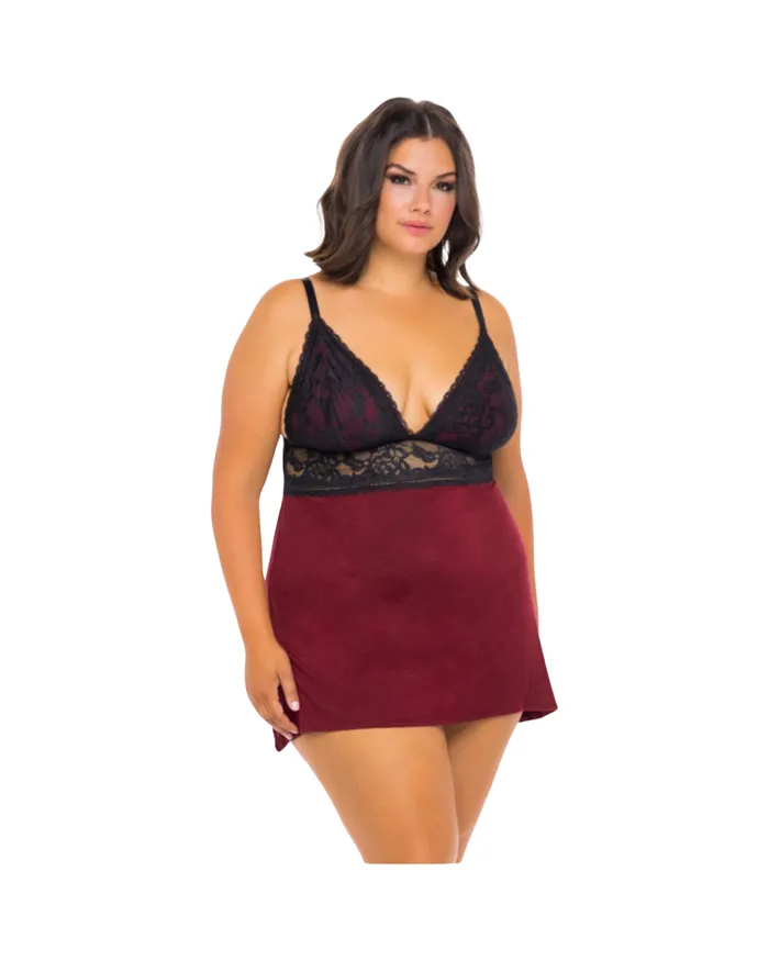 Soft Viscose Lace Chemise Ohlala Cherie Male Sex Toys