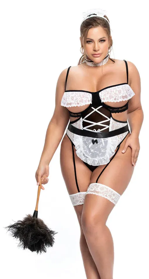 Vibrators French Maid Costume Outfit mapale
