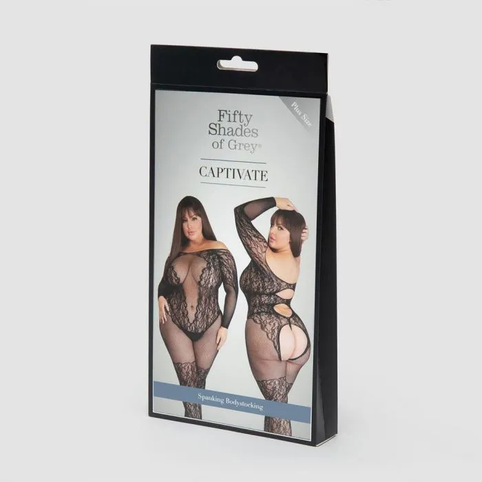 Vibrators ItsForMyFriend Fifty Shades of Grey Captivate Spanking Bodystocking Curve One Size