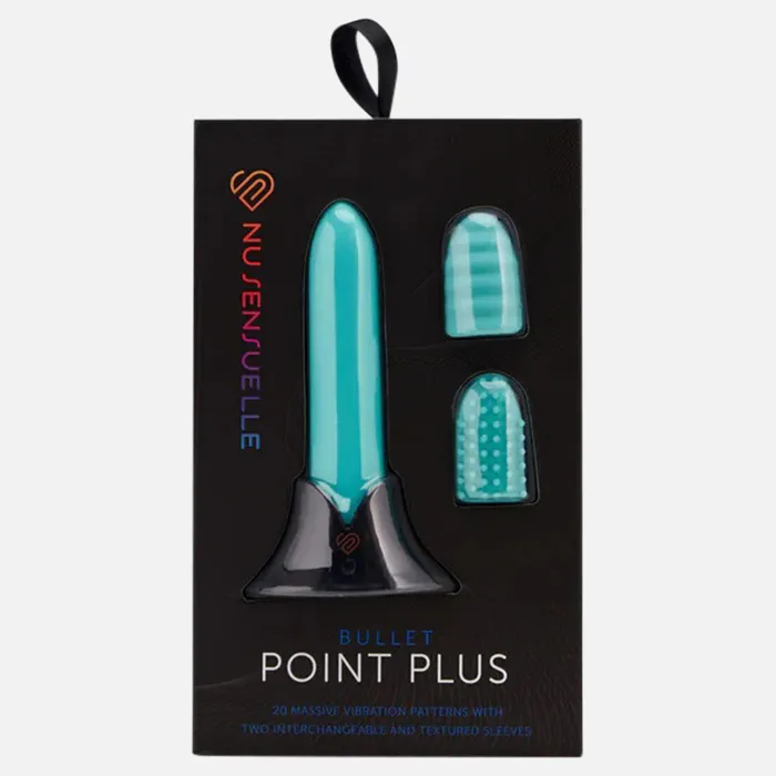Vibrators NU Sensuelle Point Plus 20 Function Bullet Vibrator Blue