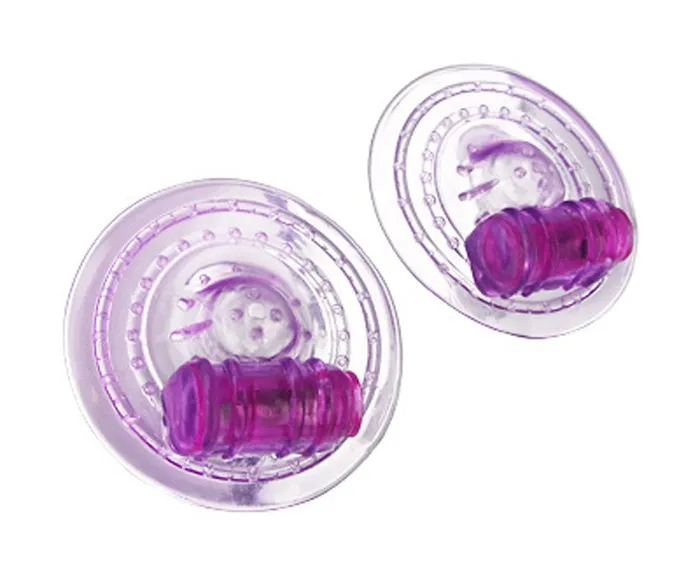 Vibrators XR Brands Razzles Vibrating Nipple Pads Purple