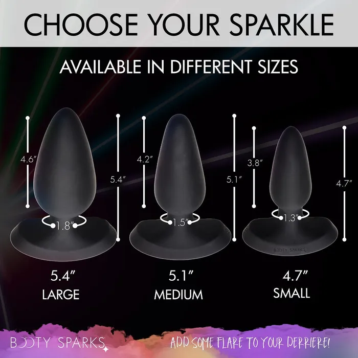 28X Laser Fuck Me Silicone Anal Plug with Remote Control Booty Sparks Male Sex Toys