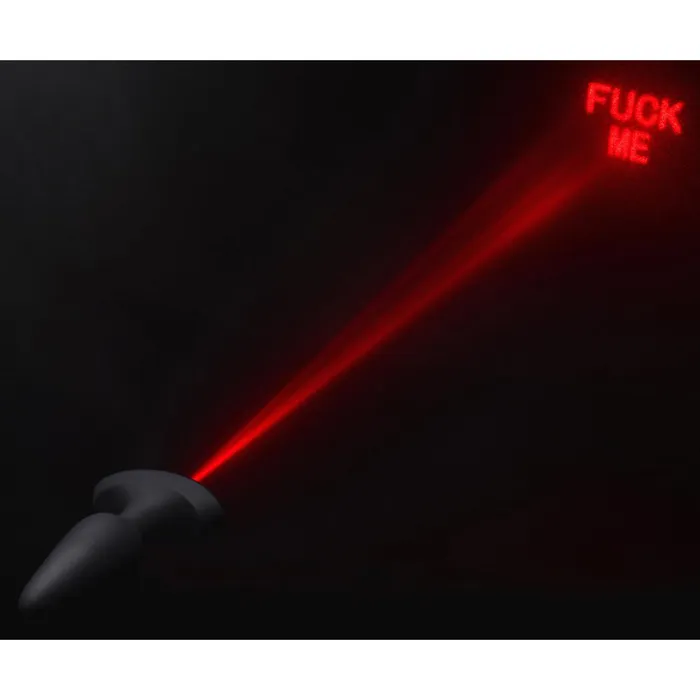28X Laser Fuck Me Silicone Anal Plug with Remote Control Booty Sparks Male Sex Toys