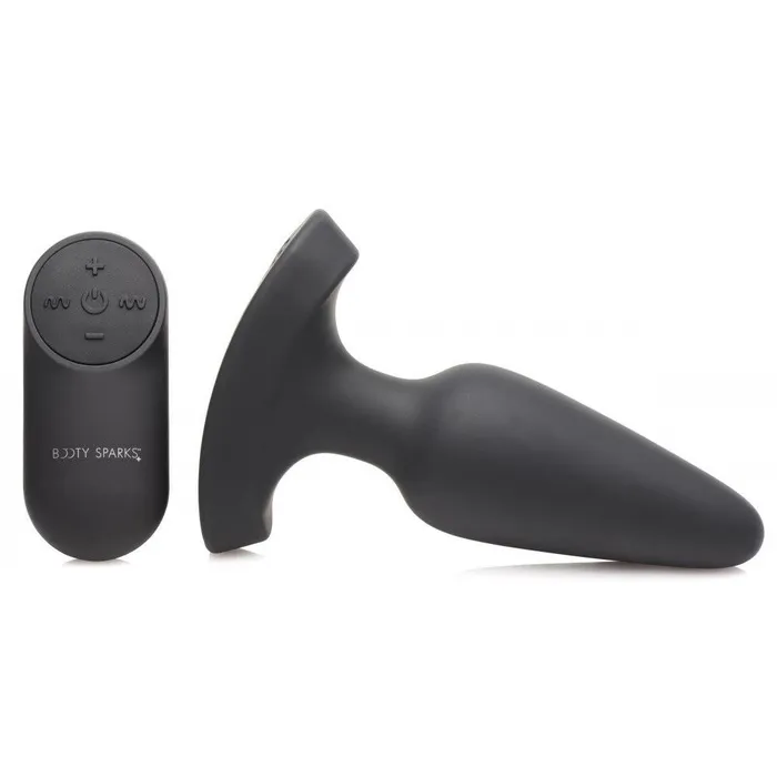 28X Laser Fuck Me Silicone Anal Plug with Remote Control Booty Sparks Male Sex Toys