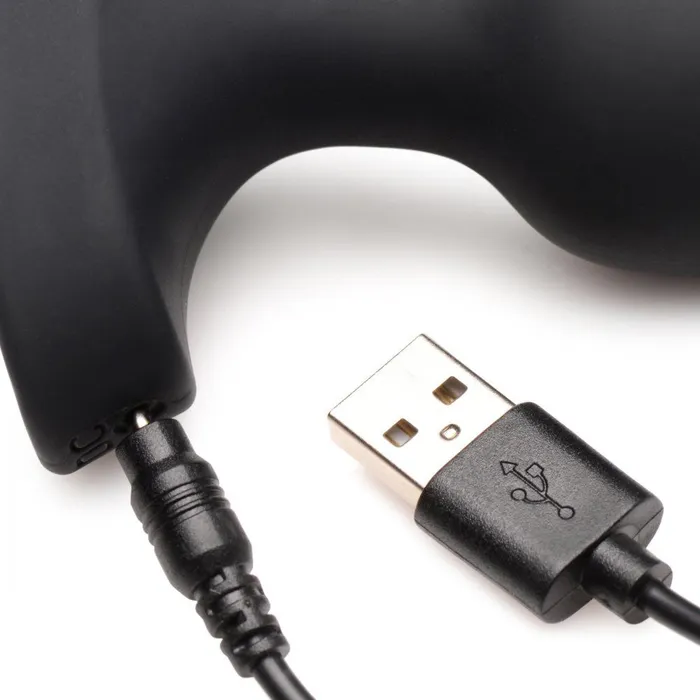 28X Laser Fuck Me Silicone Anal Plug with Remote Control Booty Sparks Male Sex Toys