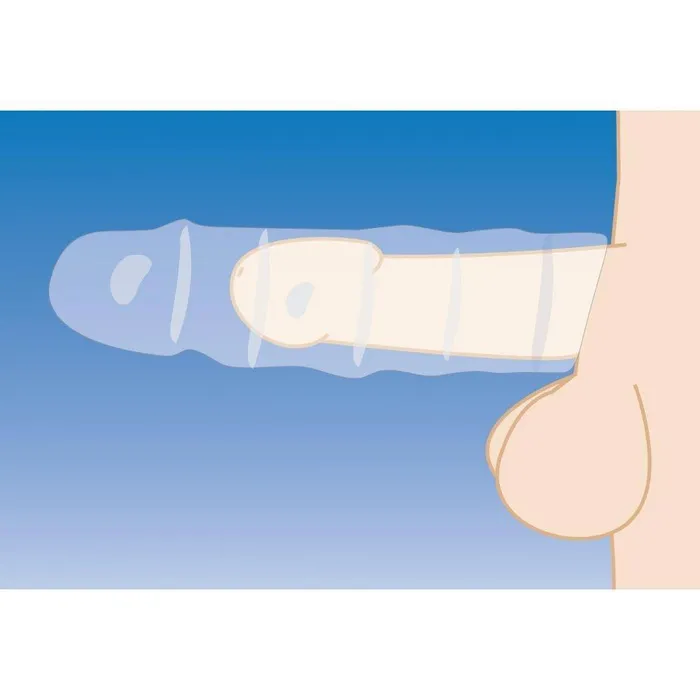 3 Inch Clear Penis Enhancer Sleeve Size Matters Male Sex Toys