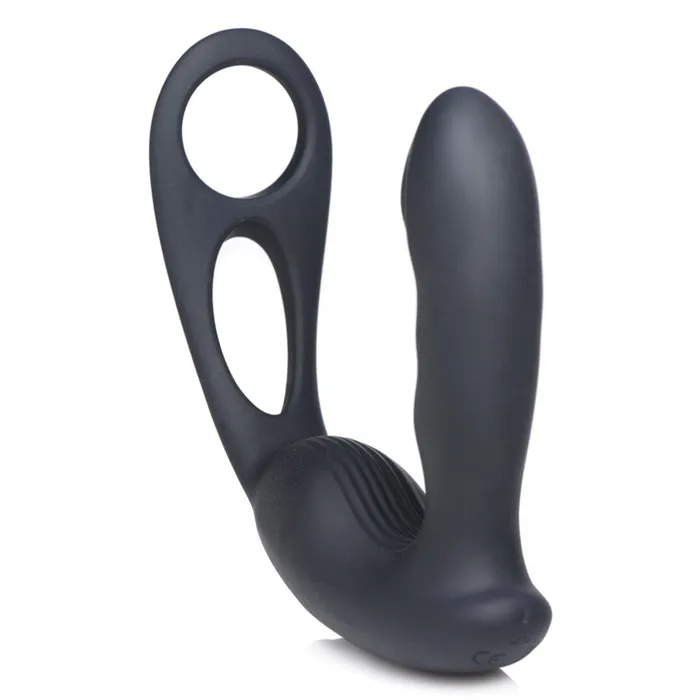 7X PStrap Milking and Vibrating Prostate Stimulator with Cock and Ball Harness Alpha Pro Male Sex Toys