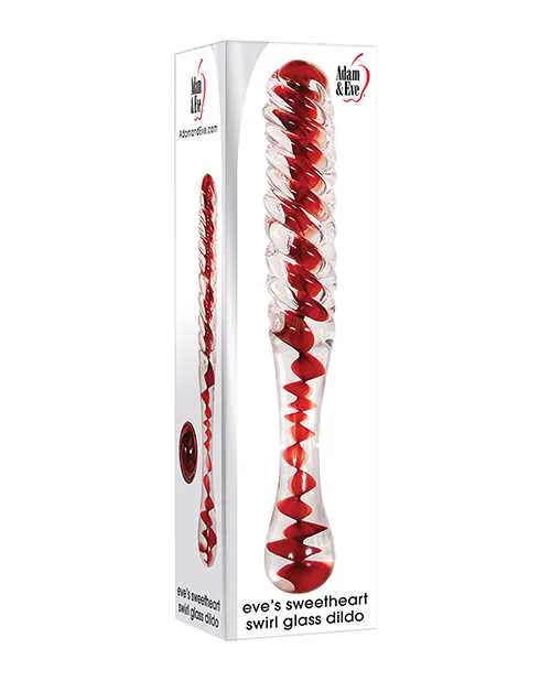 Adam And Eve Adam Eve Eves Sweetheart Swirl Glass Dildo ClearRed Dildos Adam And Eve Adam Eve Eves Sweetheart Swirl Glass Dildo ClearRed Dildos