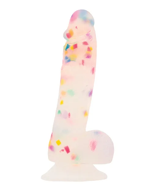 Addiction Addiction Party Marty Silicone Dildo with Balls 75in Multicolor Dildos
