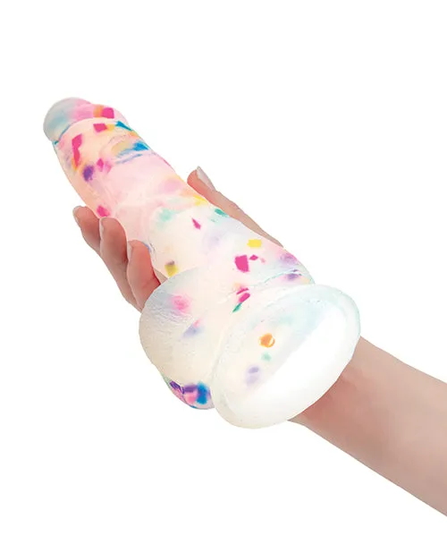 Addiction Addiction Party Marty Silicone Dildo with Balls 75in Multicolor Dildos