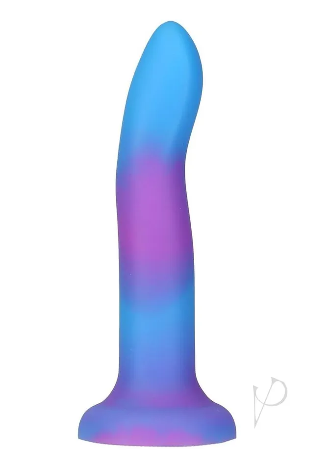 Addiction Dildos Addiction Rave Silicone Glow In The Dark Dildo 8in BluePurple