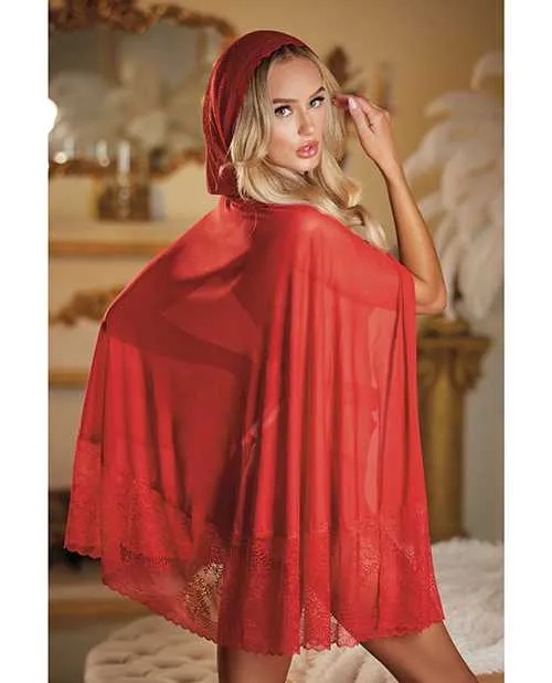 Allure Lace Mesh Cape wAttached Waist Belt GString NOT included Red OS Allure Vibrators Allure Lace Mesh Cape wAttached Waist Belt GString NOT included Red OS Allure Vibrators