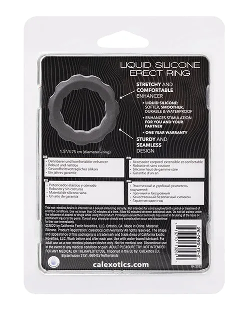 Alpha Male Sex Toys Alpha Liquid Silicone Erect Ring Grey