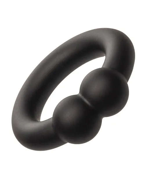Alpha Male Sex Toys Alpha Liquid Silicone Muscle Ring Black