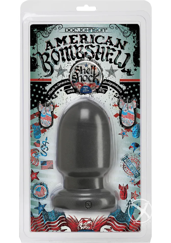 American Bombshell Male Sex Toys American Bombshell Shell Shock Anal Plug Small Gun Metal American Bombshell Male Sex Toys American Bombshell Shell Shock Anal Plug Small Gun Metal